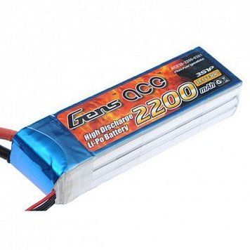 Акумулятор Gens Ace Li-PO 11,1 В 2200 мАг 45C B-45C-2200-3S1P фото