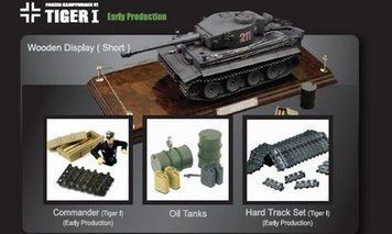 Колекційна модель танка VSTank German Tiger I 1:24 EP A02102880 фото