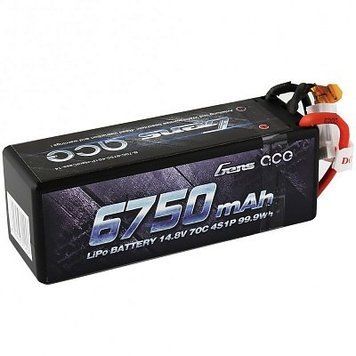 Акумулятор Gens Ace LiPO 14,8 В 6750 мАг 4S 70C B-70C-6750-4S1P-HardCase-14 фото
