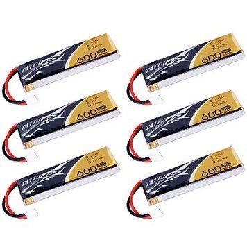 Акумулятор Tattu LiPO 3,7 В 600 мАг 1S 30C 6 шт TA-30C-600-1S1P-Molex-6 фото