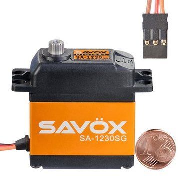 Сервопривід цифровий Savox 30-36 кг/см 4,8-6 0,2-0,16 сек/60&deg; 79 г SA-1230SG фото